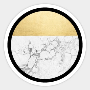 Marble and Gold 02 Sticker